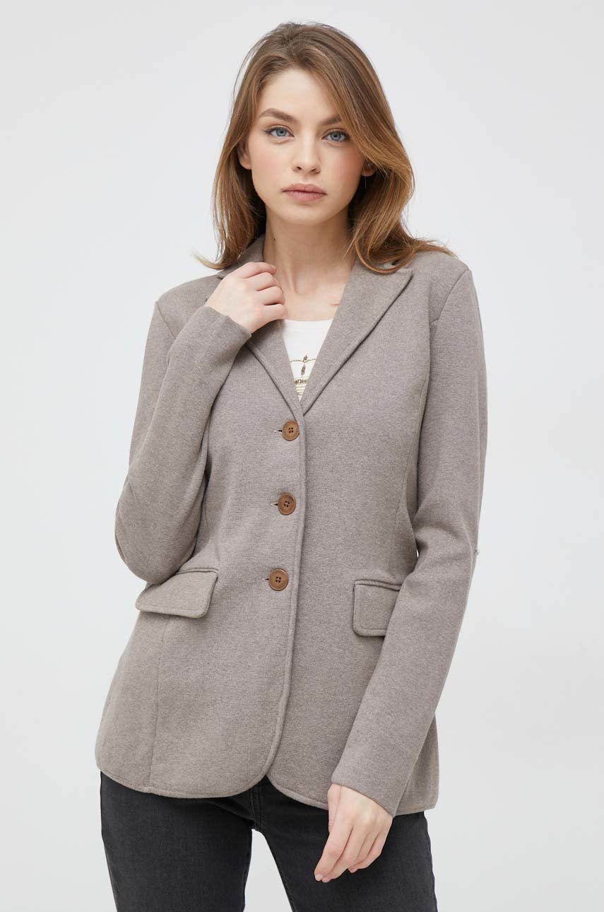 

Сако Lauren Ralph Lauren в бежово с едно копче с изчистен дизайн, Бежов
