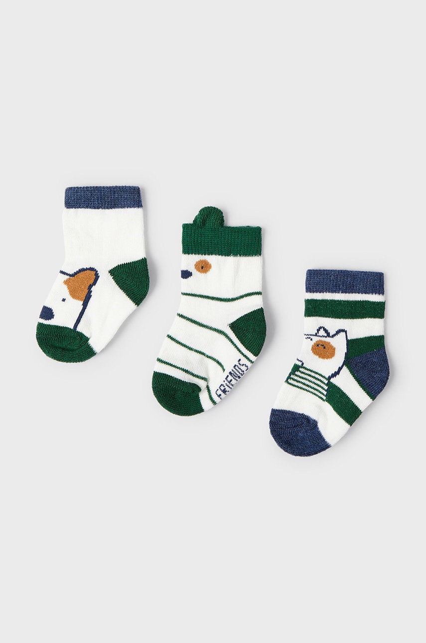 

Детские носки Mayoral Newborn (3-pack) цвет зелёный