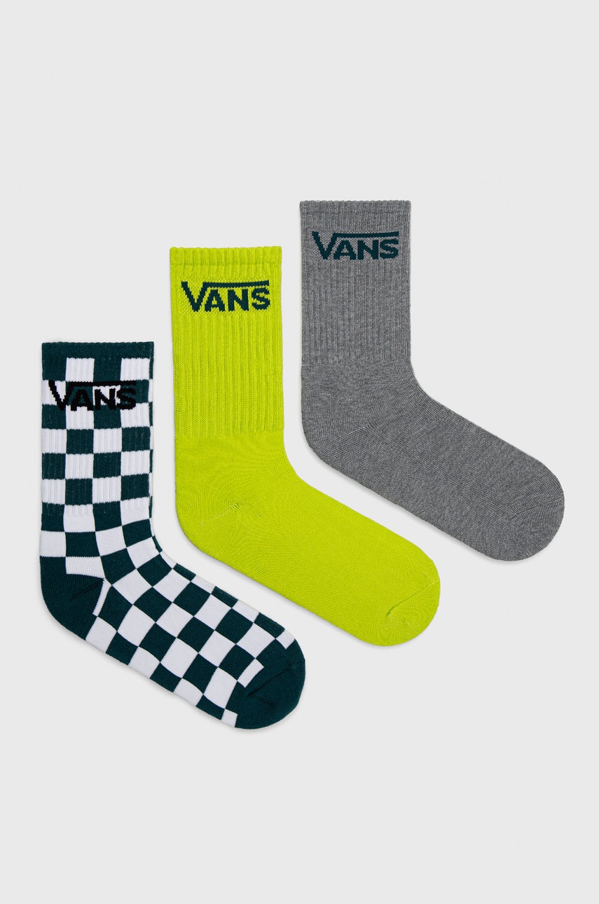 

Детски чорапи Vans (3-pack) в зелено, Зелен