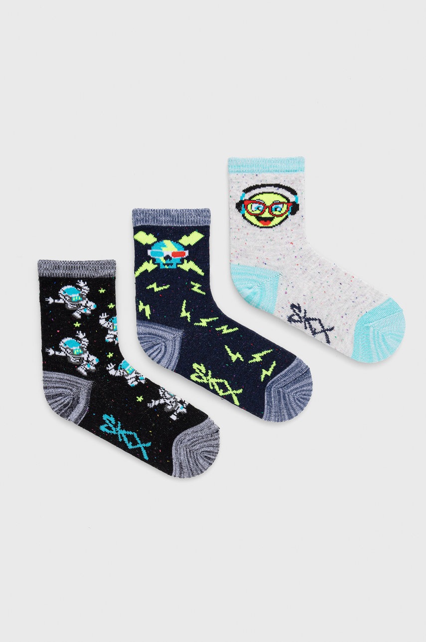 

Детски чорапи Skechers (3 чифта) в черно, Черен