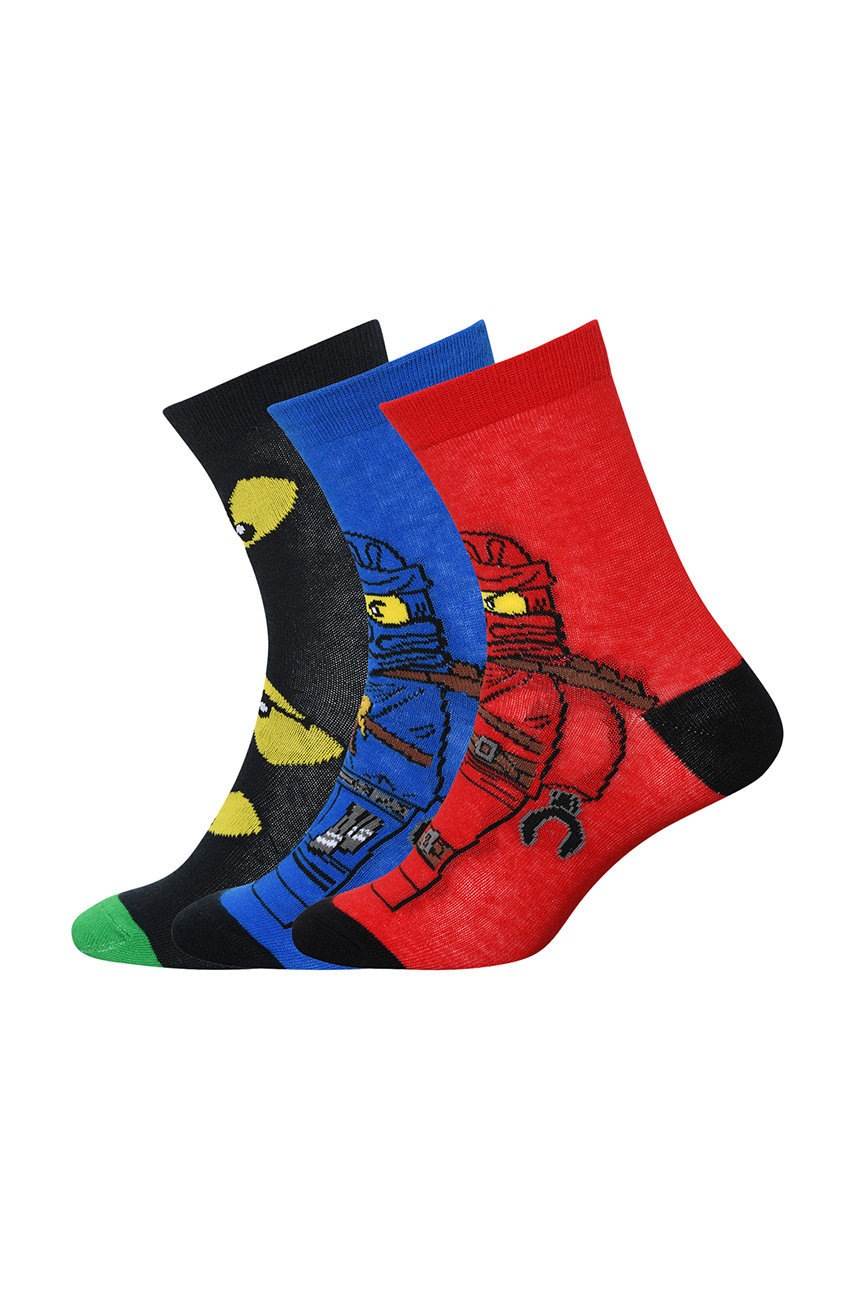 

Детски чорапи Lego Wear (3 чифта) в червено, Червен