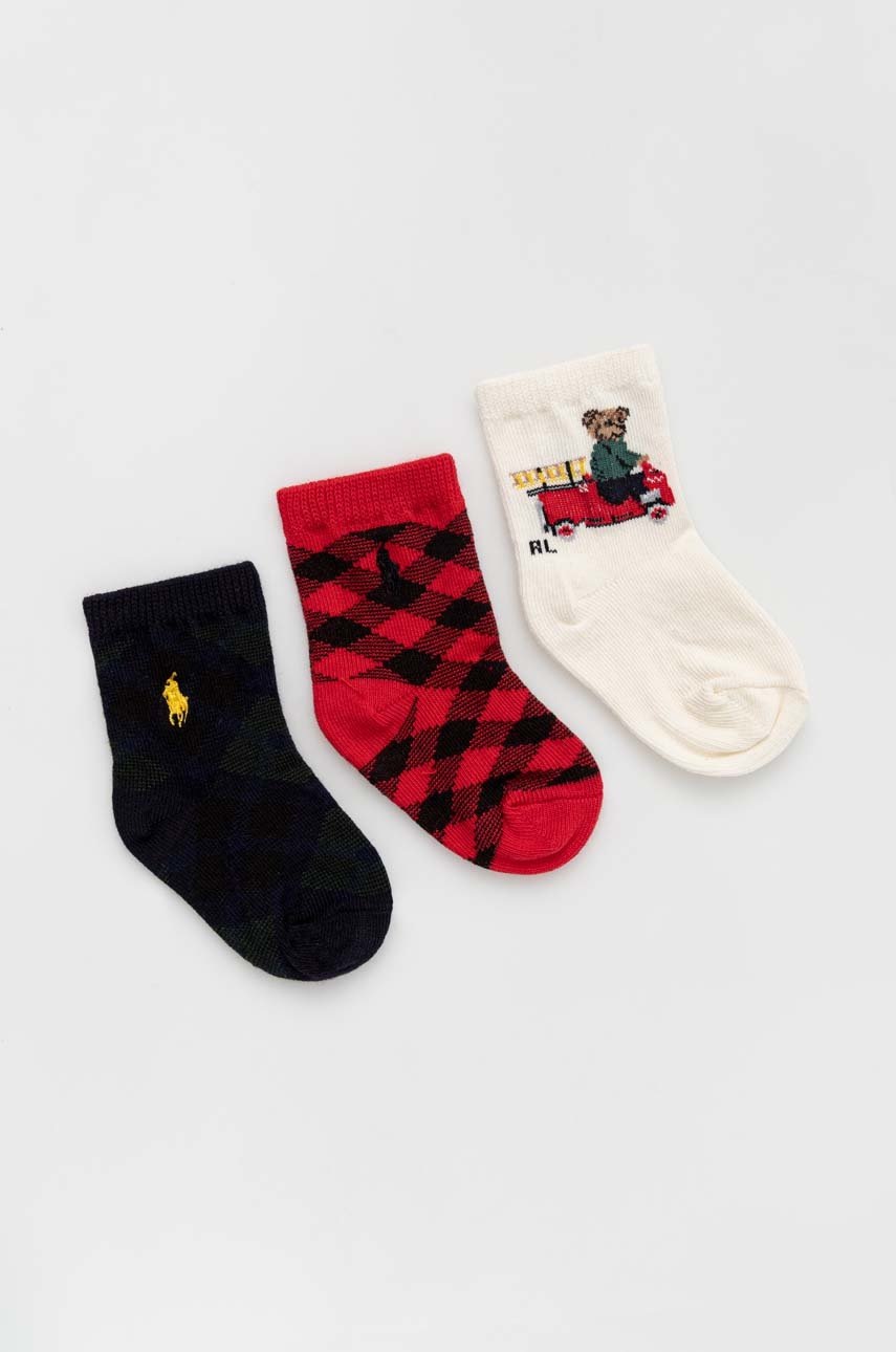 

Бебешки чорапи Polo Ralph Lauren 3 чифта, Многоцветен