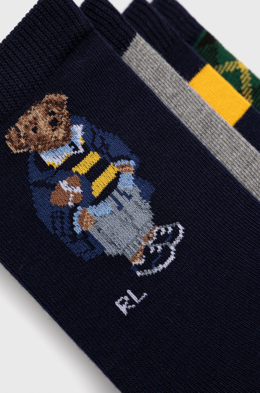 

Дитячі шкарпетки Polo Ralph Lauren (4-pack) колір синій