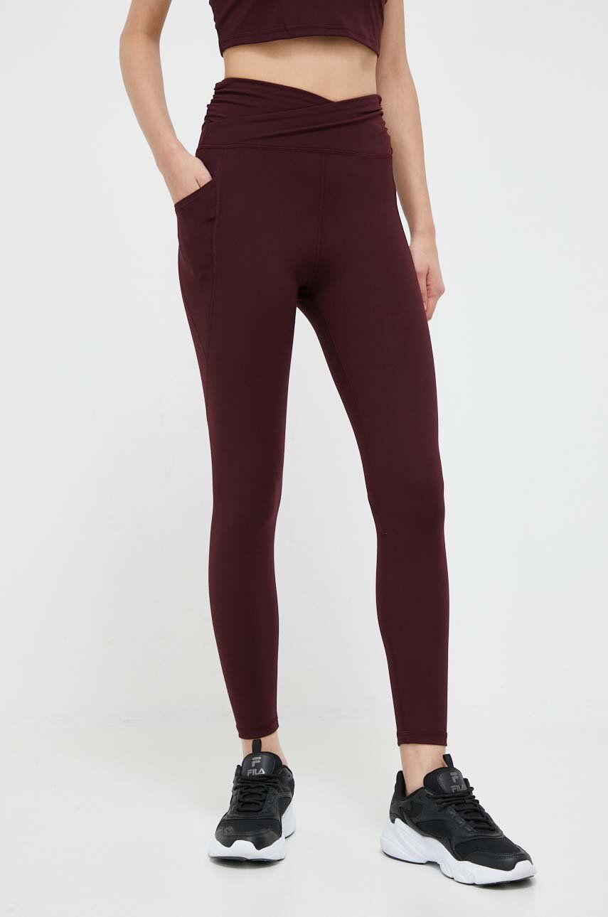 Dkny Colanti Femei, Culoarea Bordo, Neted