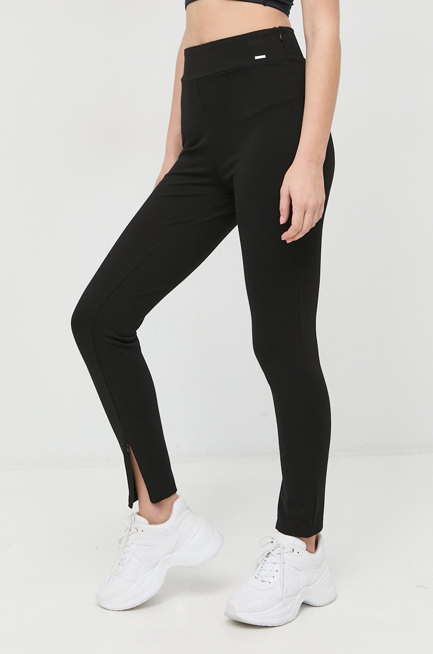 

Леггинсы Guess Priscilla женские цвет чёрный однотонные