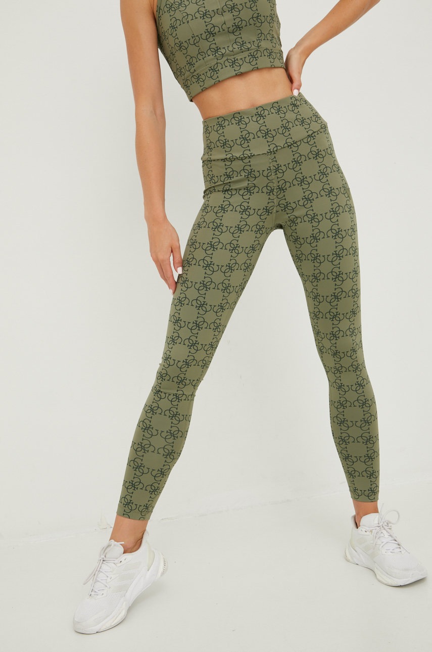 

Клин Guess в зелено с десен, Зелен