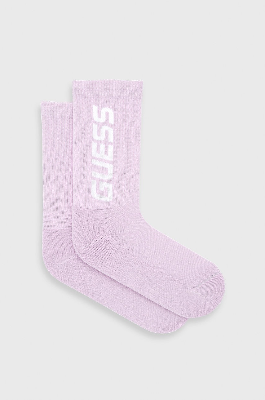 

Чорапи Guess в лилаво, Виолетов