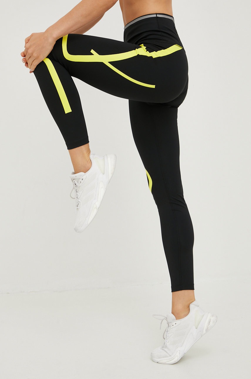 

Леггинсы для бега adidas by Stella McCartney женские цвет чёрный с принтом