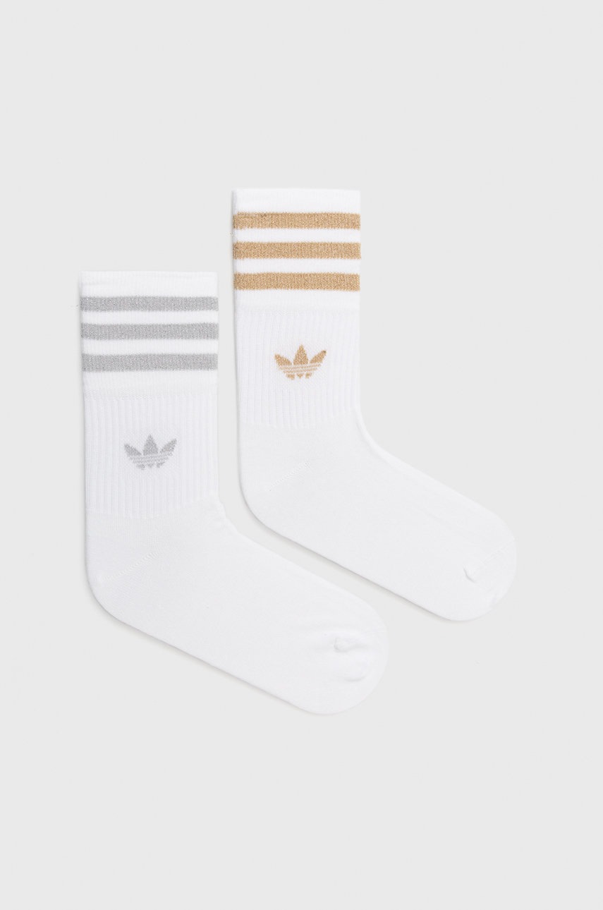 

Носки adidas Originals (2-pack) женские цвет белый