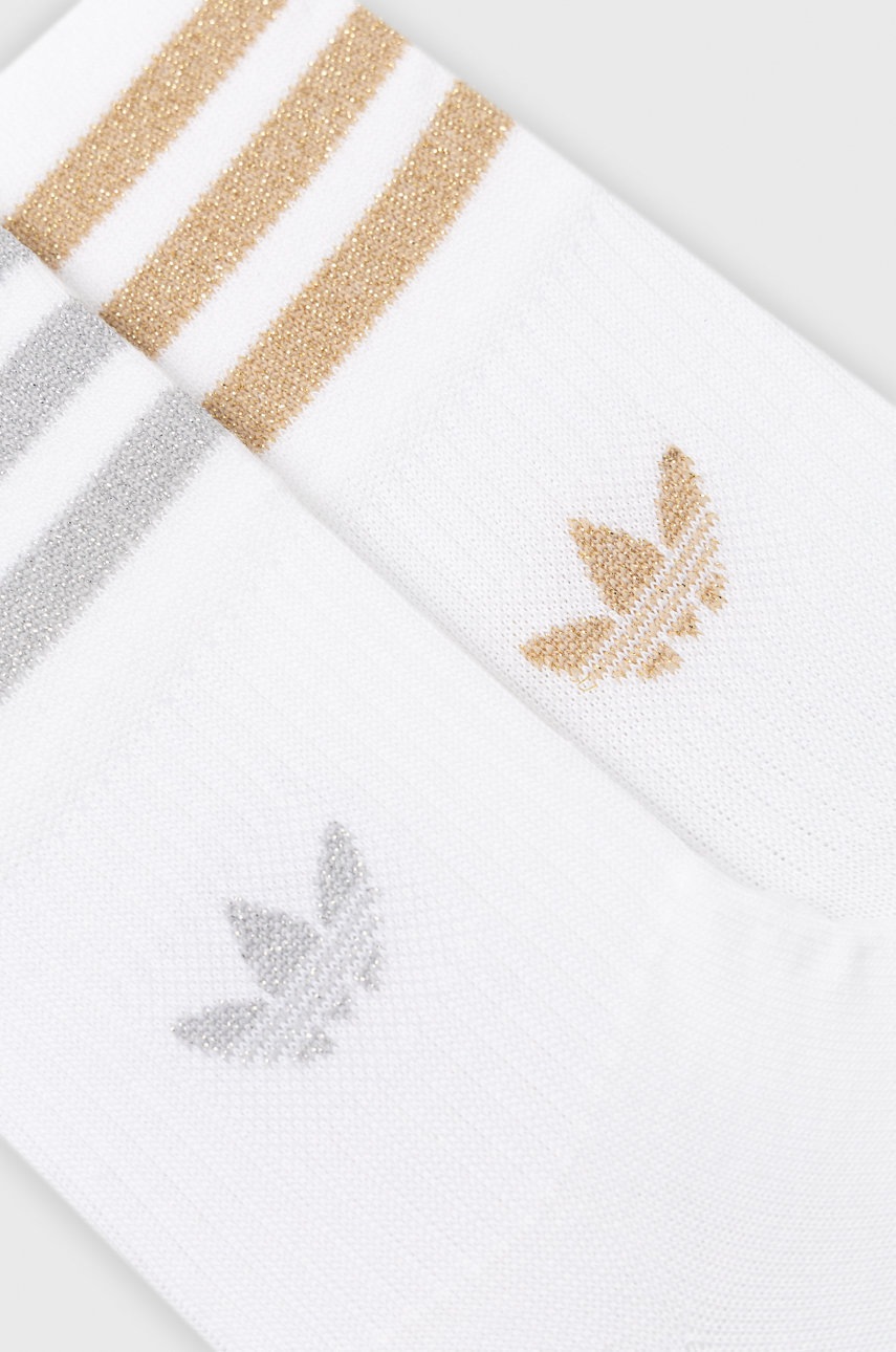 

Шкарпетки adidas Originals (2-pack) жіночі колір білий