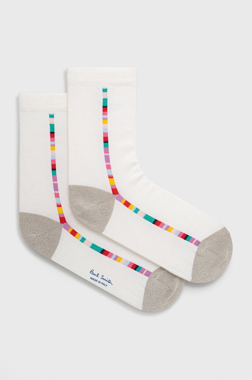 

Чорапи Paul Smith в бяло, Бял