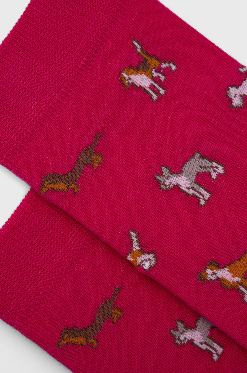 

Шкарпетки Paul Smith жіночі колір рожевий