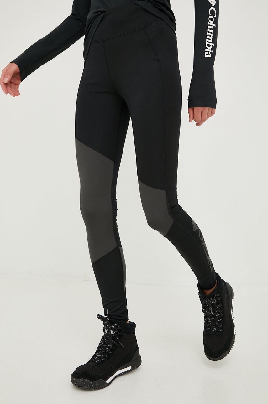 sportovni-leginy-columbia-lodge-colorblock-damske-cerna-barva-s-potiskem