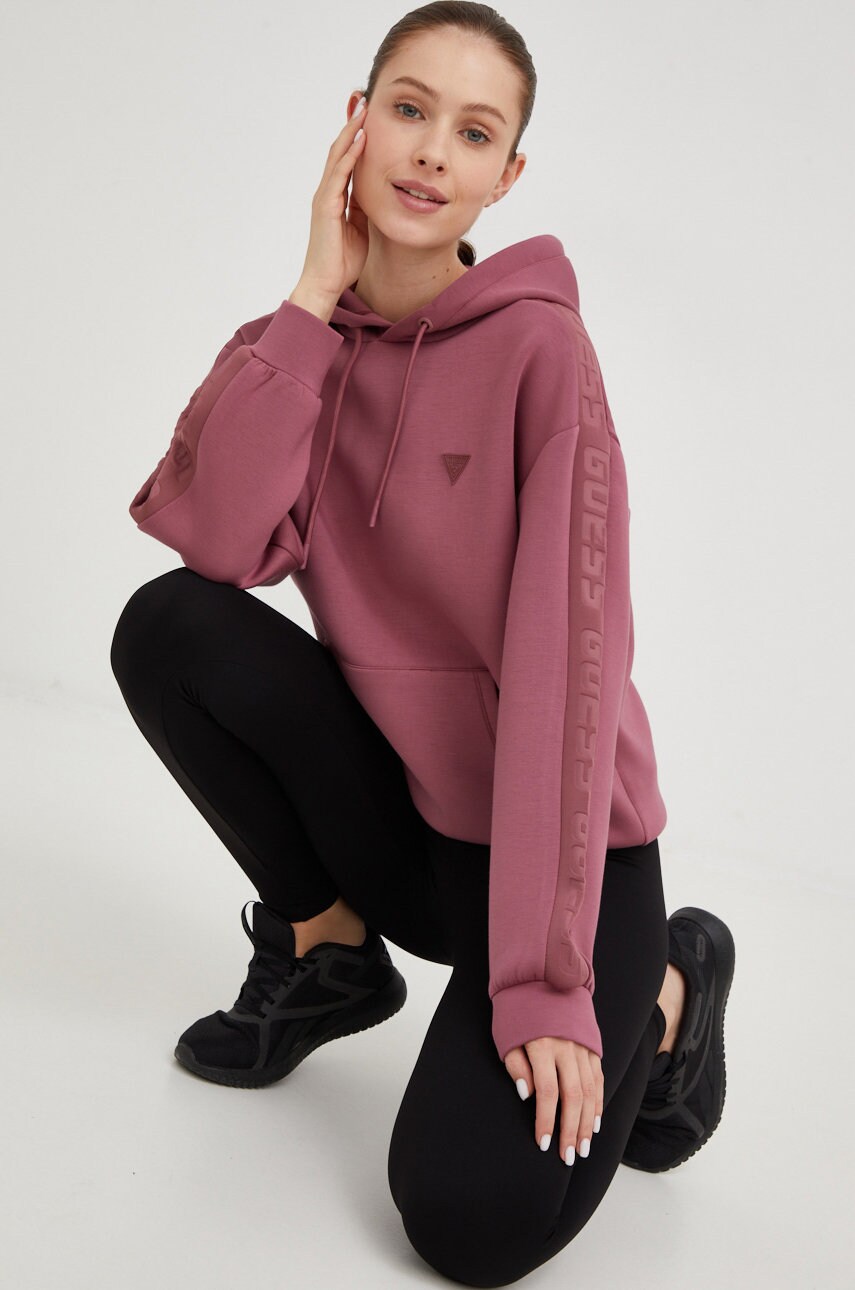 

Леггинсы Guess женские цвет чёрный однотонные