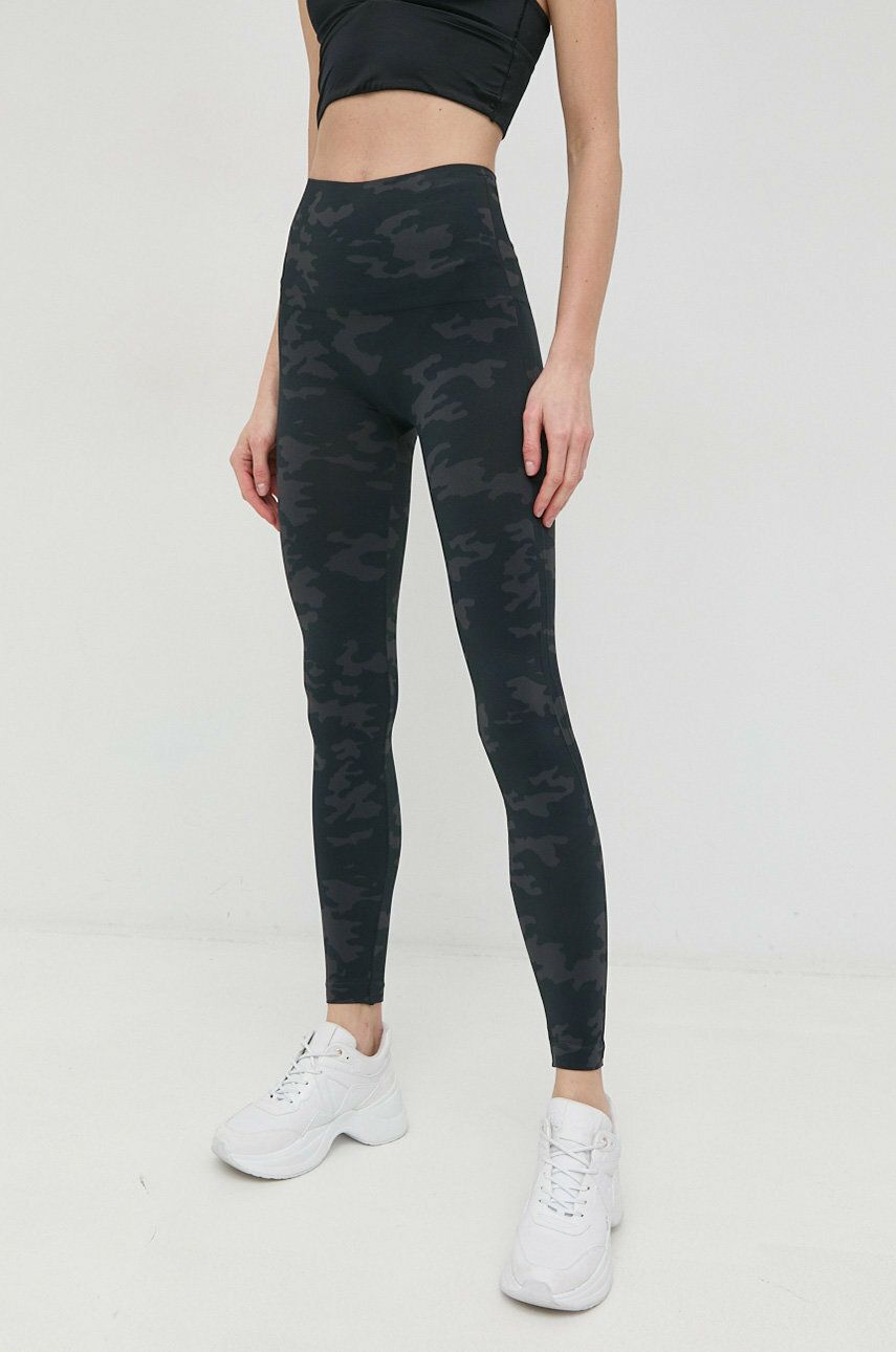 Spanx leggins modulari Seamless Ecocare femei, culoarea negru, neted answear.ro imagine noua gjx.ro