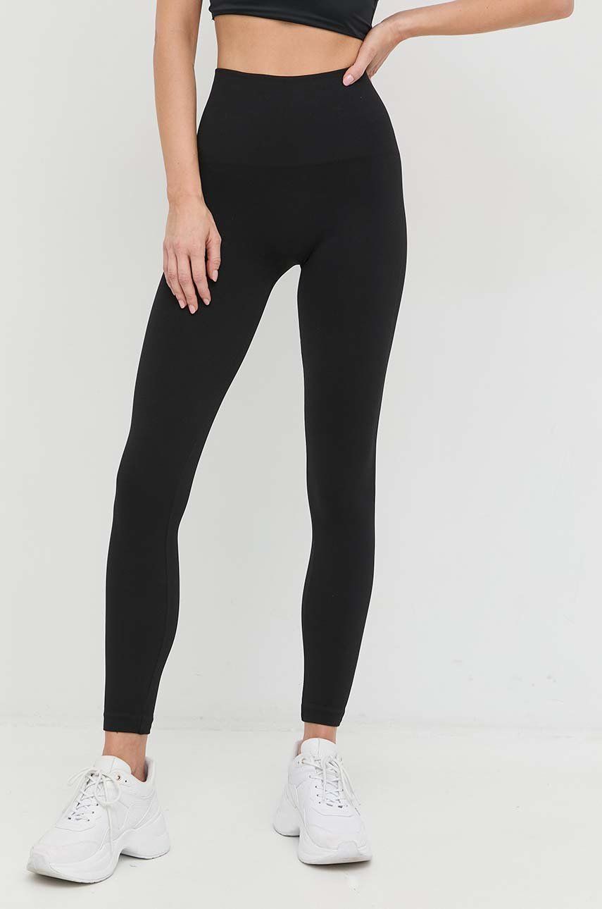 Spanx legginsy modelujące Seamless Ecocare damskie kolor czarny gładkie