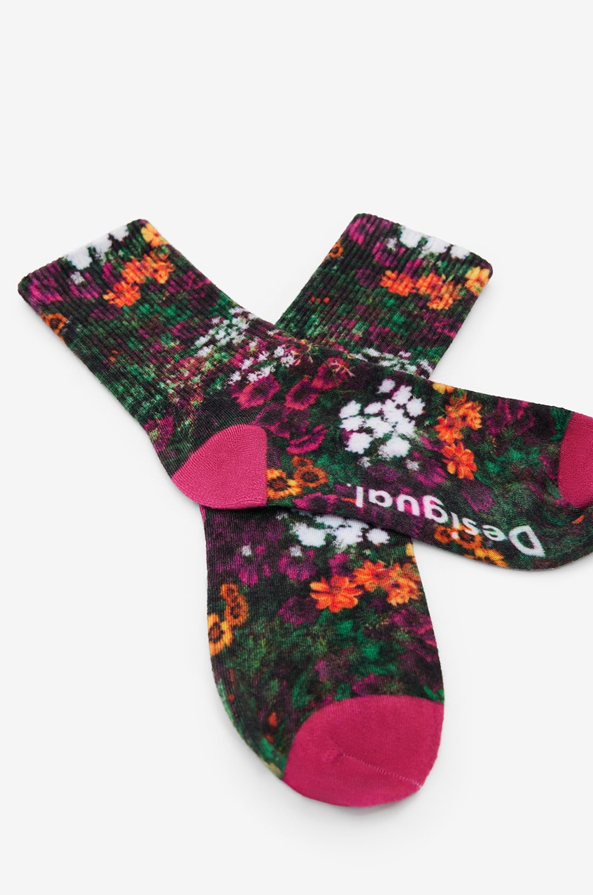 

Носки Desigual женские цвет розовый