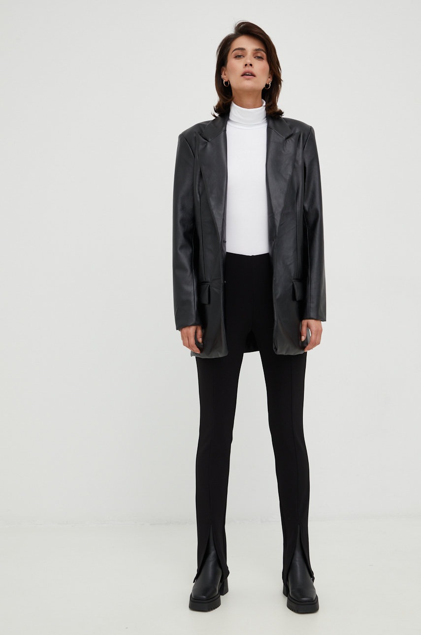 

Легінси Vero Moda жіночі колір чорний однотонні