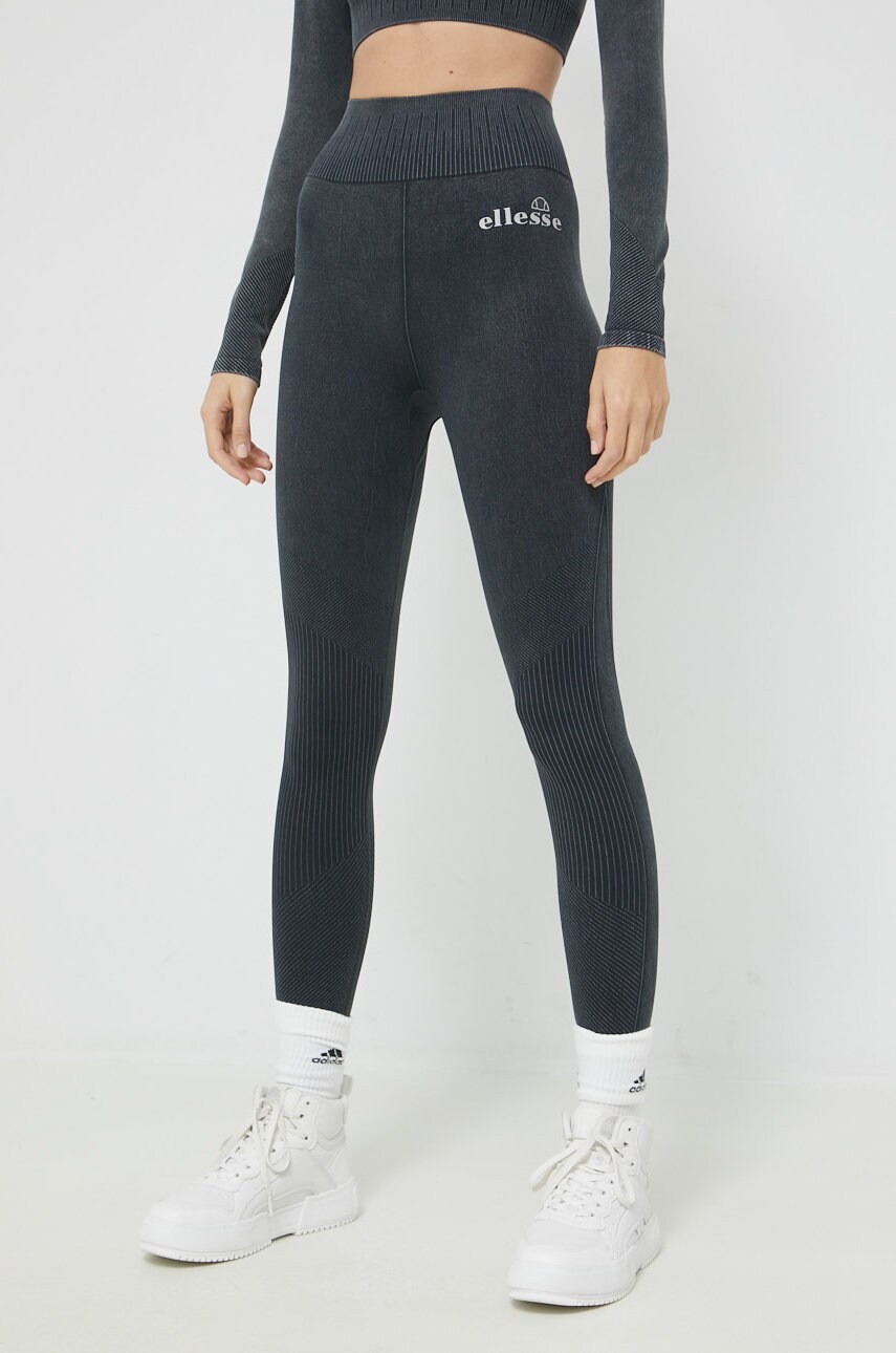 

Леггинсы Ellesse женские цвет серый однотонные