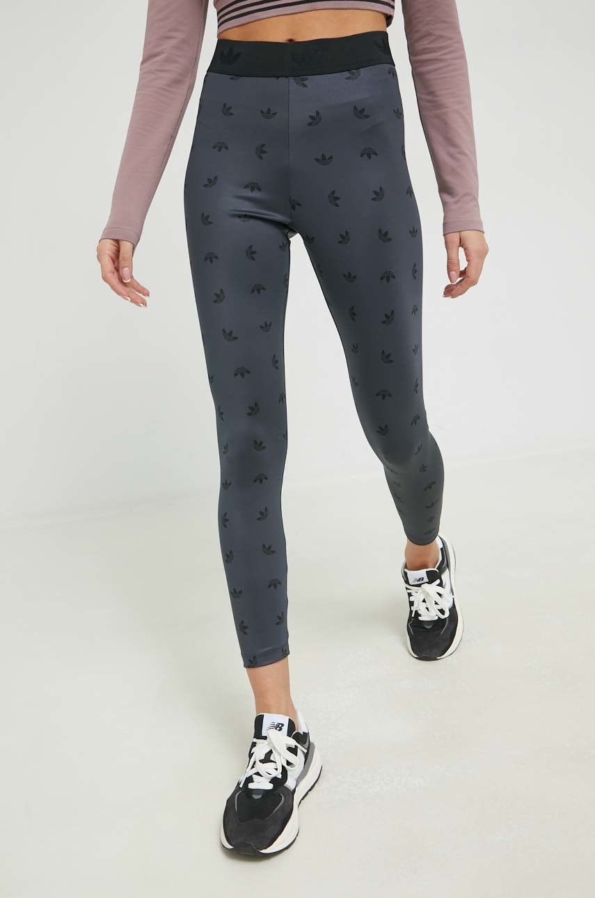 Adidas originals colanti femei, culoarea gri, modelator
