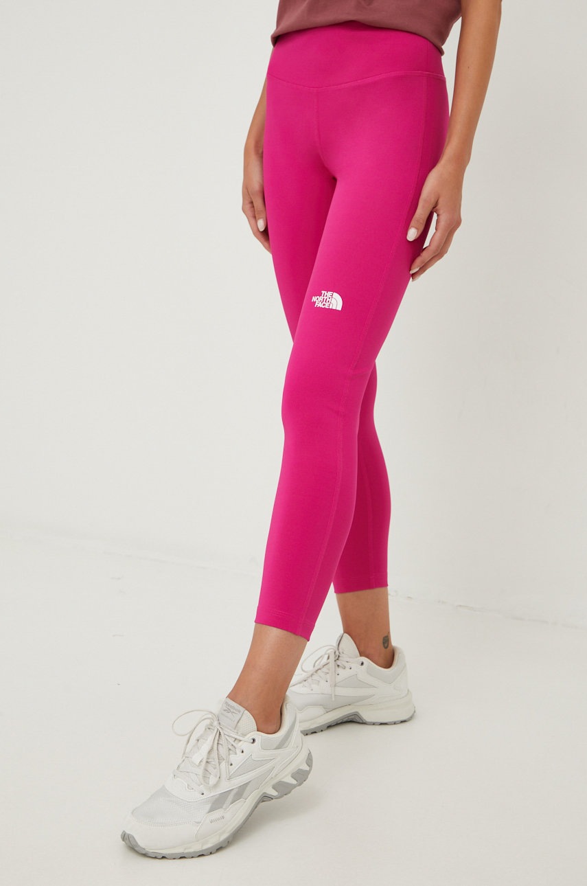 

Спортен клин The North Face Flex в розово с изчистен дизайн, Розов