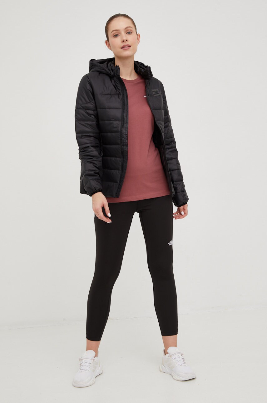 

Леггинсы The North Face женские цвет чёрный однотонные