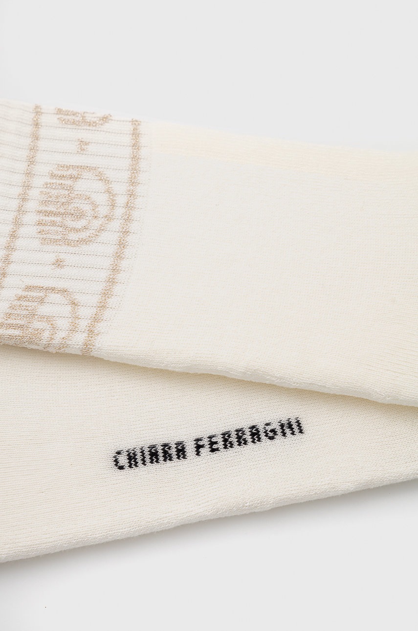 

Шкарпетки Chiara Ferragni жіночі колір білий