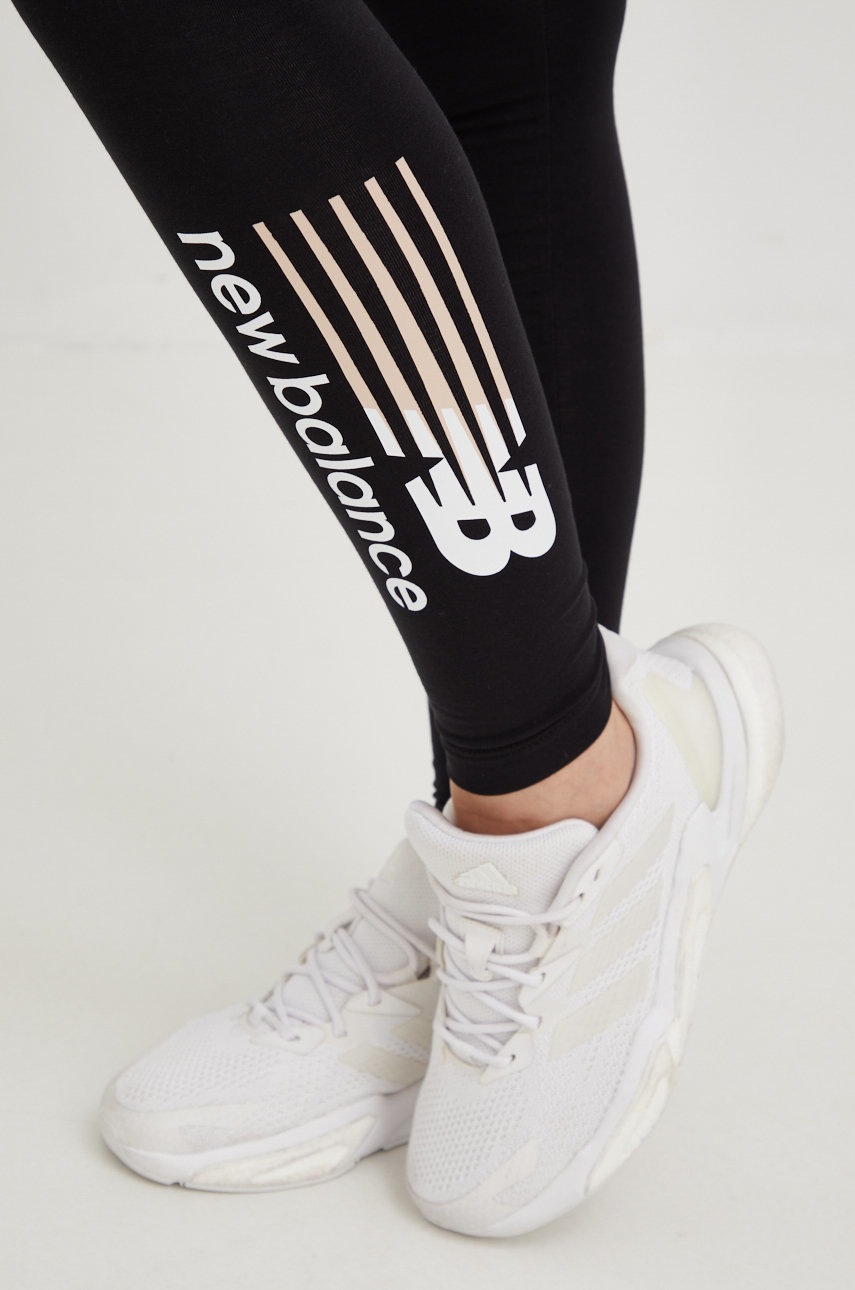 Κολάν προπόνησης New Balance Classic , χρώμα: μαύρο φωτογραφία