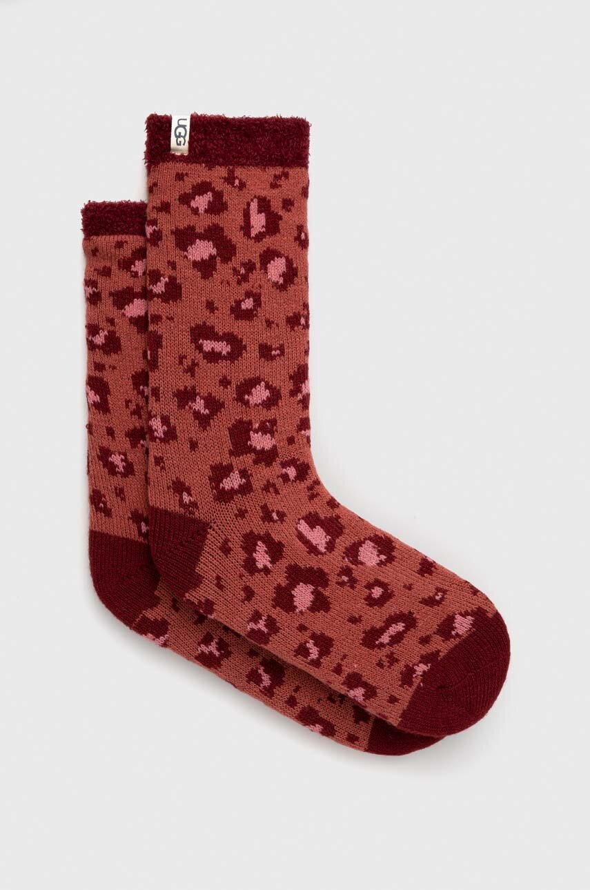 

Носки UGG женские цвет бордовый