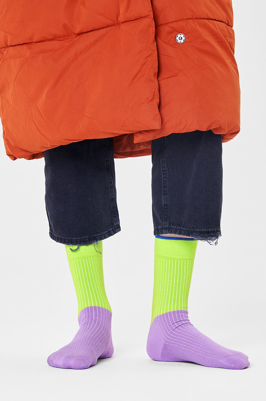 

Чорапи Happy Socks в зелено, Зелен