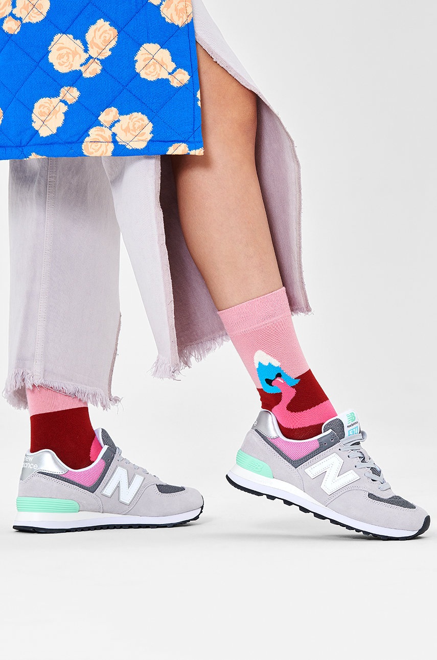 

Чорапи Happy Socks в розово, Розов