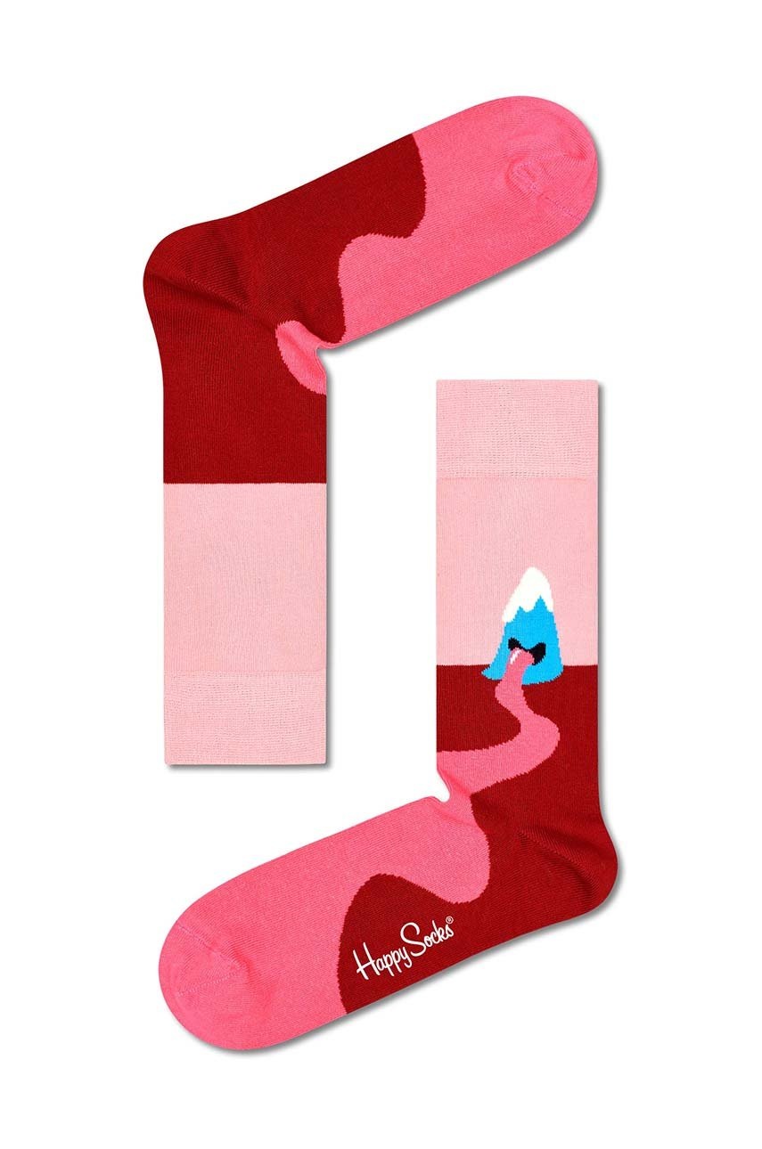 

Шкарпетки Happy Socks жіночі колір рожевий