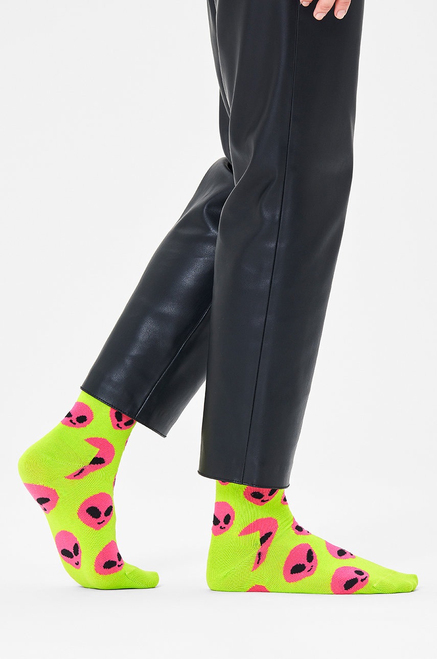 

Чорапи Happy Socks в зелено, Зелен
