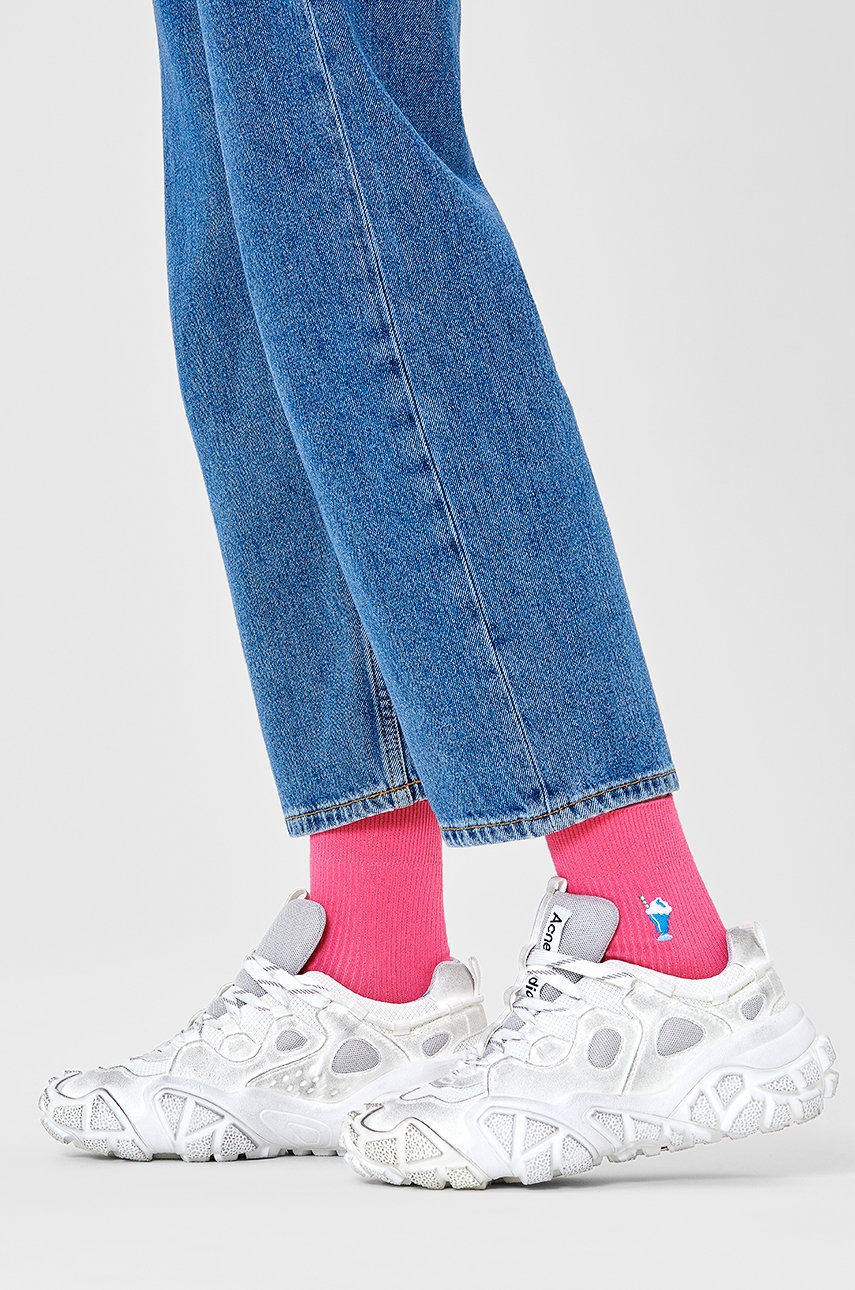 

Носки Happy Socks женские цвет розовый