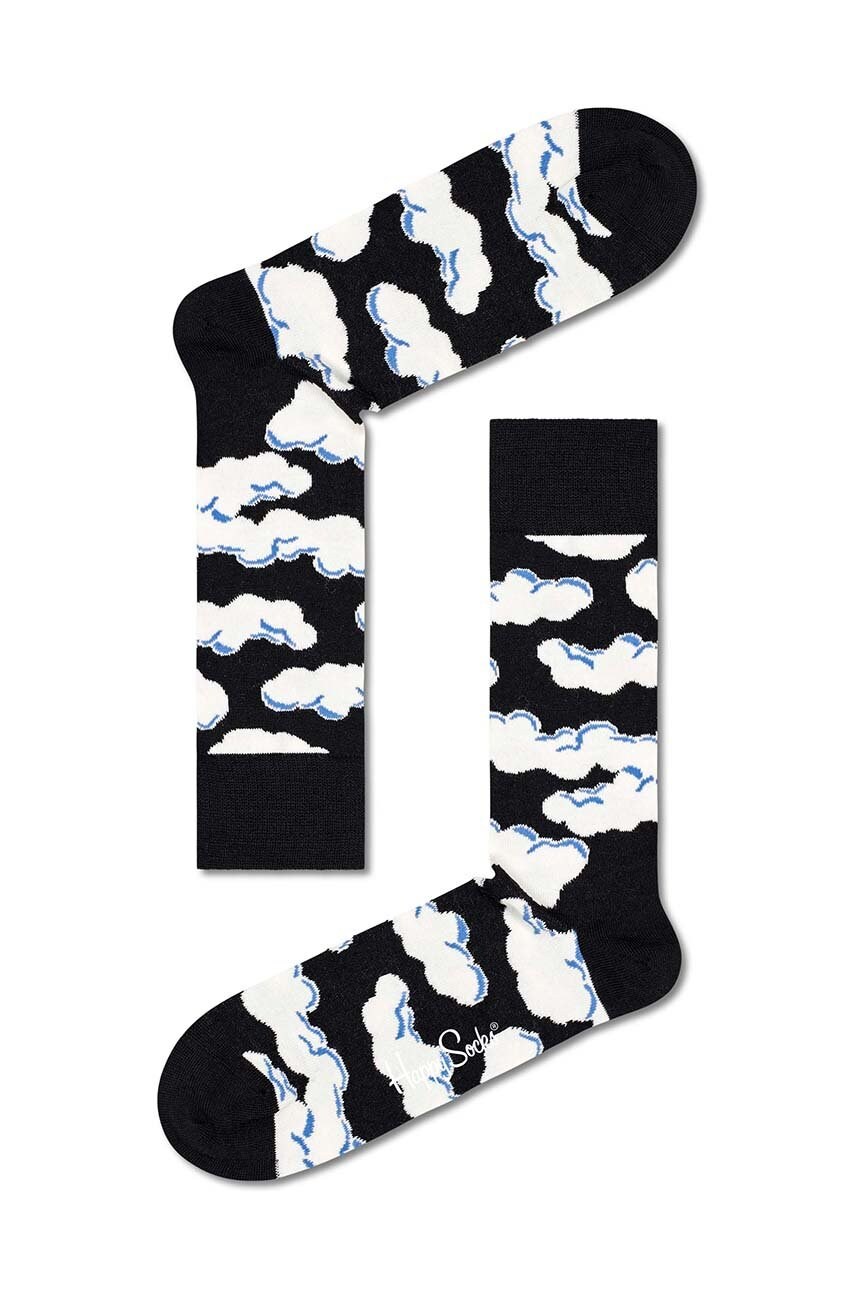 

Шкарпетки з домішкою вовни Happy Socks колір чорний