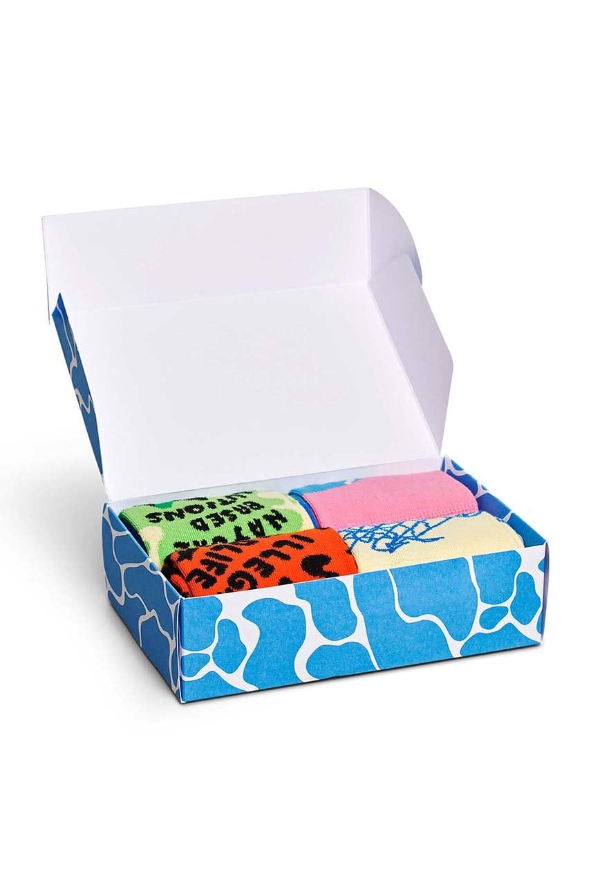 Happy Socks sosete x WWF 4-pack femei