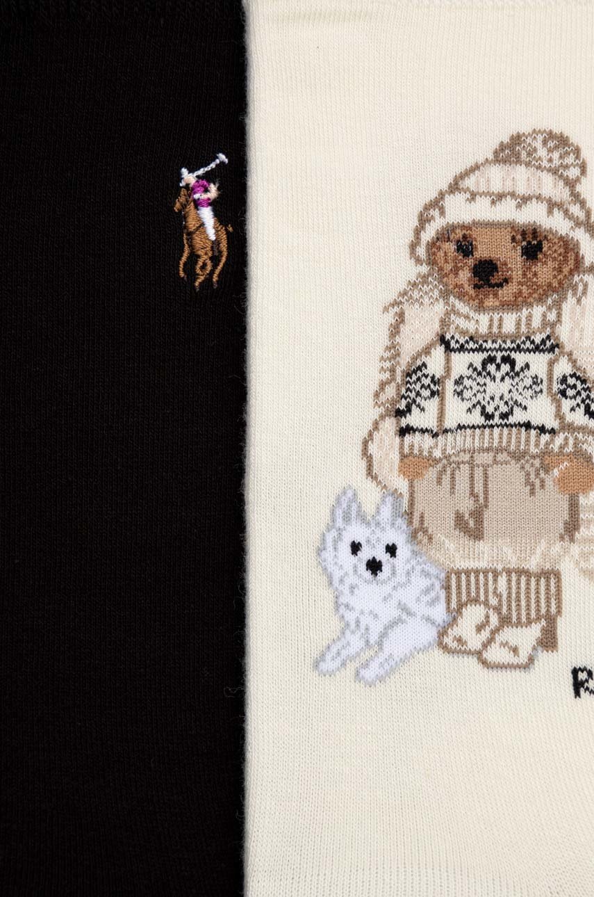 

Шкарпетки Polo Ralph Lauren 3-pack жіночі колір бежевий