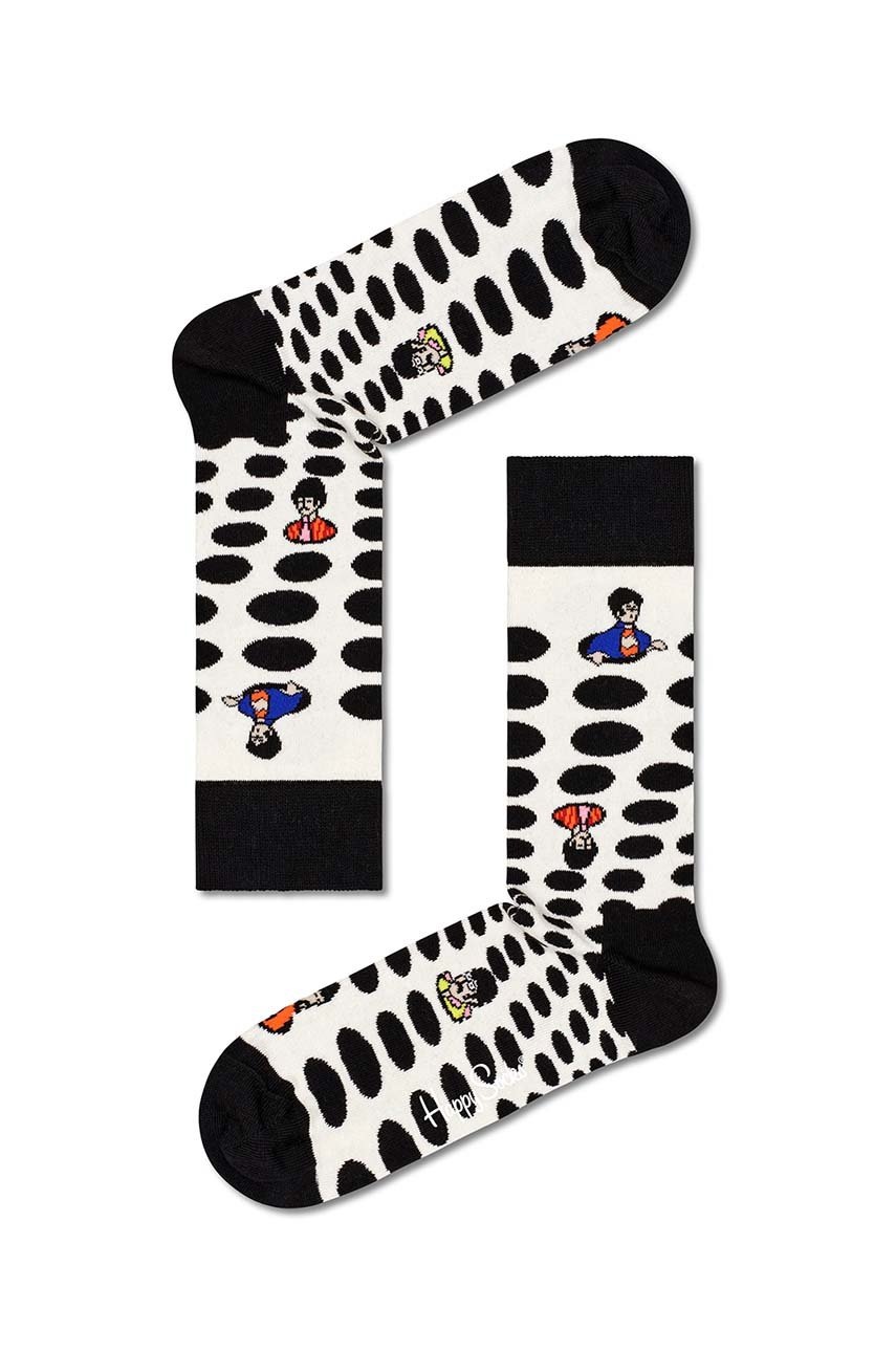 

Чорапи Happy Socks The Beatles Dots в черно, Черен