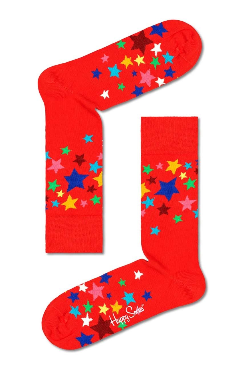 

Шкарпетки Happy Socks Stars колір червоний