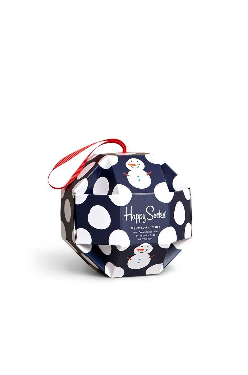 

Чорапи Happy Socks Big Dot Snowman в тъмносиньо, Тъмносин