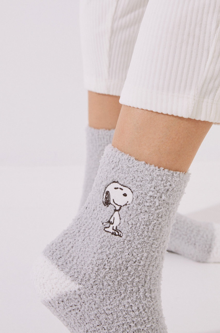 

Шкарпетки women'secret Fluf Snoopy жіночі колір сірий