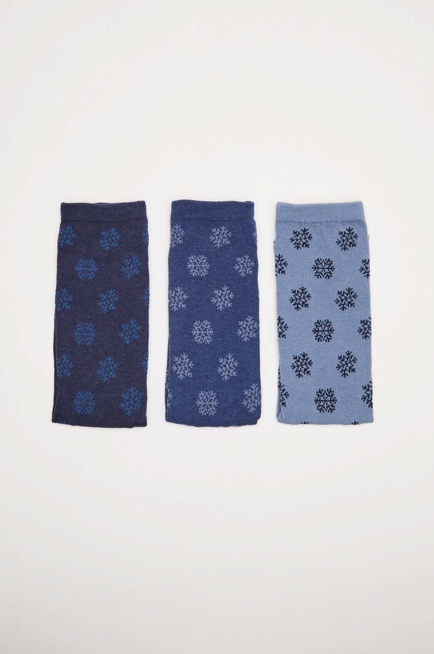 Ponožky women′secret Winter 3-pack dámské, šedá barva - šedá -  65 % Bavlna
