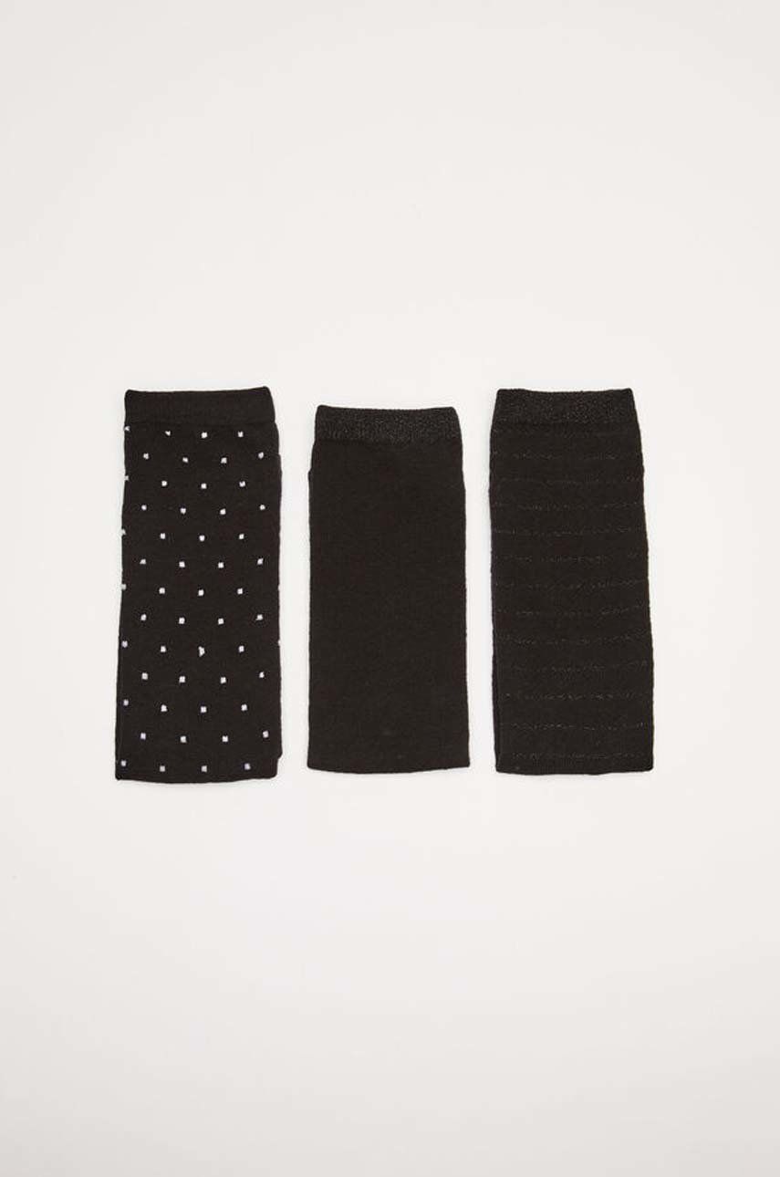 Ponožky women′secret Winter 3-pack dámské, černá barva - černá -  68% Bavlna