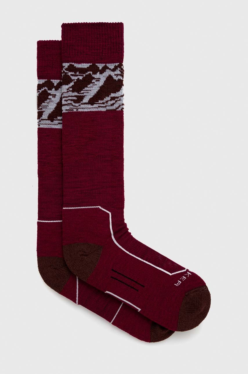 

Ски чорапи Icebreaker Merino Ski+ Light, Бордо
