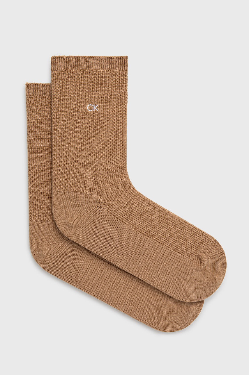

Чорапи Calvin Klein в кафяво, Кафяв