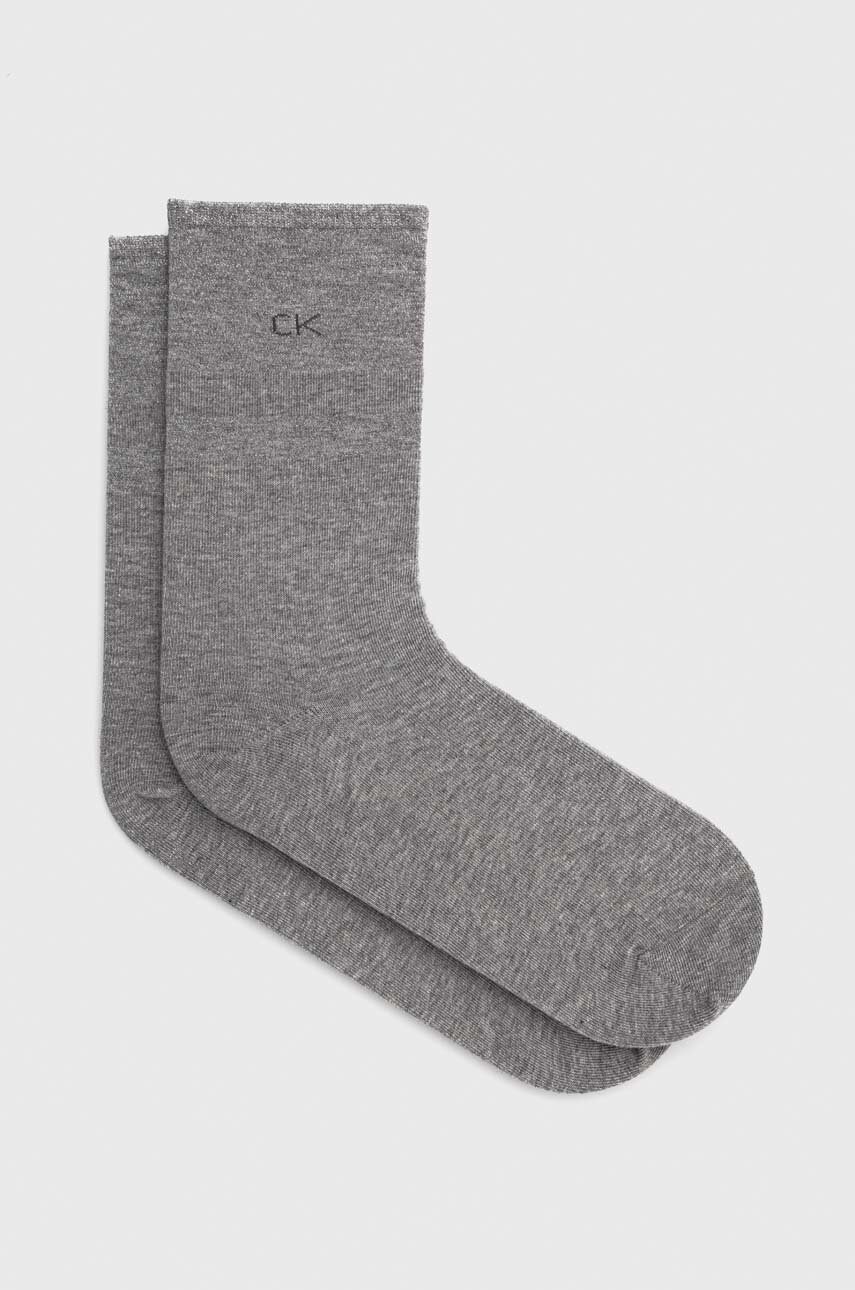 

Чорапи Calvin Klein в сиво, Сив