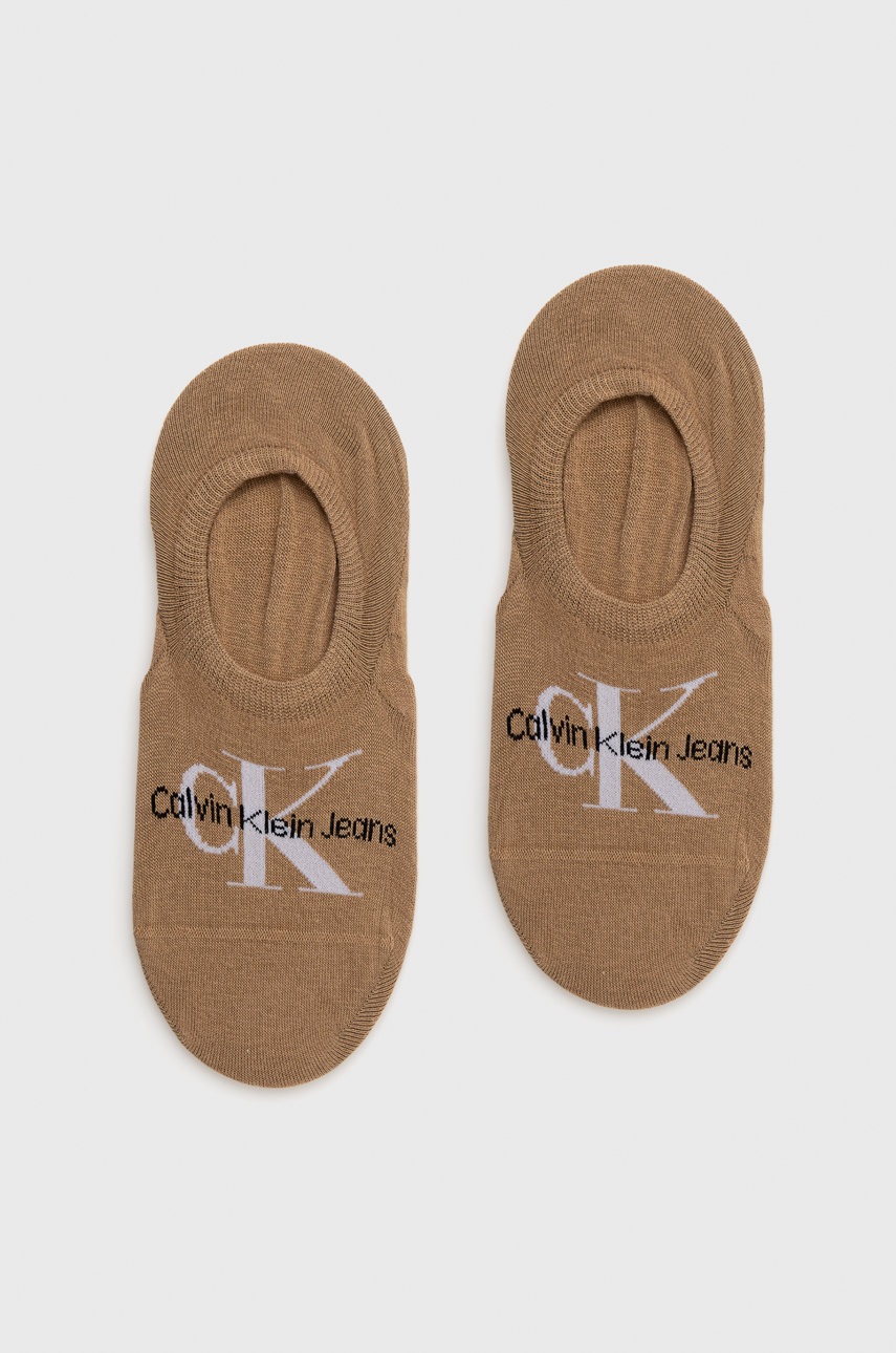 

Чорапи Calvin Klein в кафяво, Кафяв