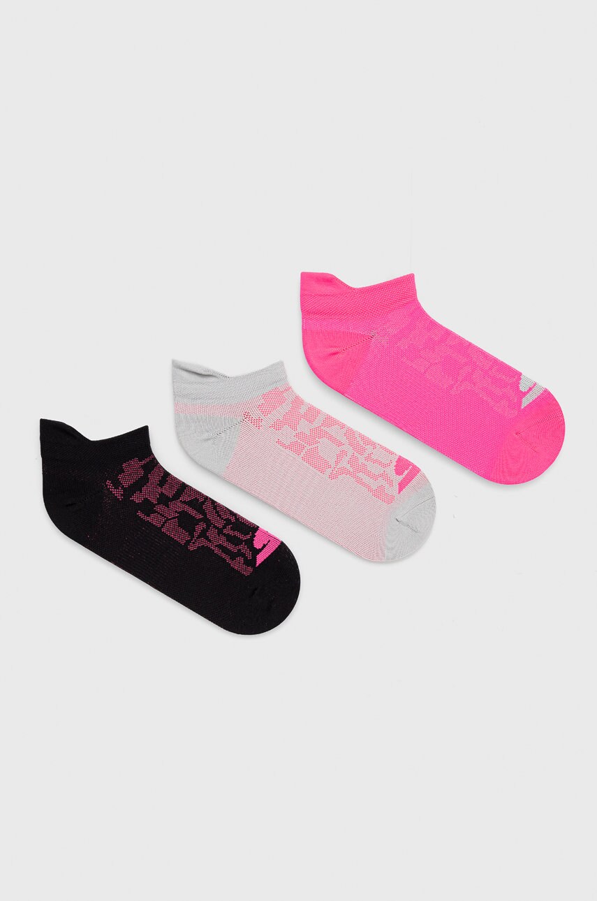 Skechers sosete (3-pack) femei, culoarea violet