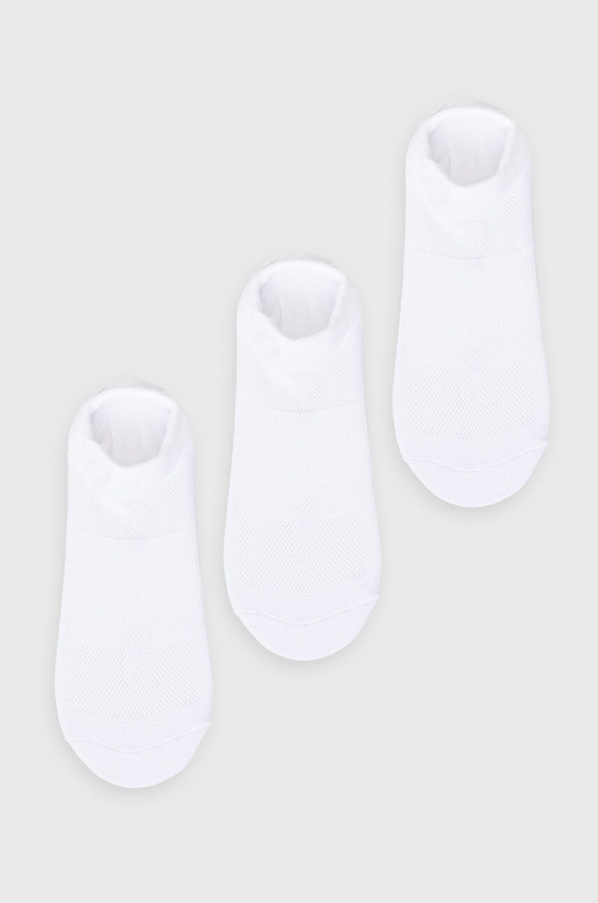 Skechers sosete (3-pack) femei, culoarea alb