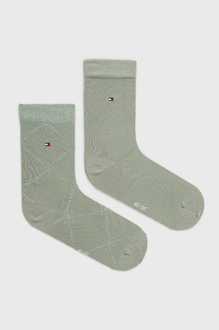 

Носки Tommy Hilfiger (2-pack) женские цвет зелёный